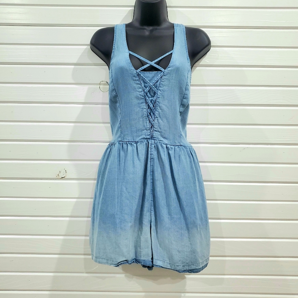 American Eagle Denim Romper